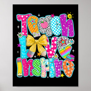 Süß unterrichten Liebe und inspirieren Zurück zur  Poster