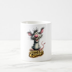 🐭💥 “Süß & Verrückt!” Tasse ☕😜