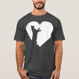 Süß vintage Who Loves Cats Schwarze Katze Lustig W T-Shirt