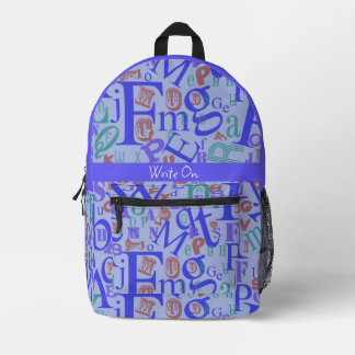 Süß von A bis Z Alphabet Spaß Typografie Bedruckter Rucksack