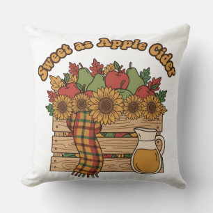 Süß wie Apfelzider Herbstkiste Kissen
