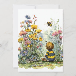 Süß wie Can Bee   Golden Baby Einladung