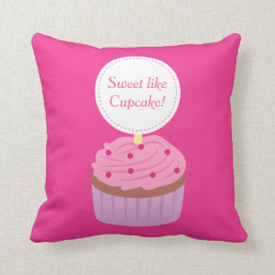 Süß wie Cupcake, Rosa, Für Mädchen Kissen
