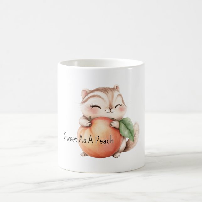 Süß wie ein Pfirsich Kaffeetasse (Mittel)