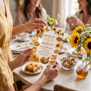 Süß wie eine Biene Baby Shower Brunch Sonnenblume Einladung