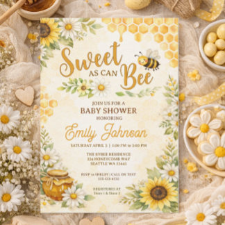 Süß wie eine Biene Baby Shower Einladung