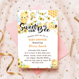 Süß wie eine Biene Baby Shower Gelb Einladung
