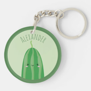 Süß wie eine Gurke Lustiger Kawaii Cutecumber Name Schlüsselanhänger