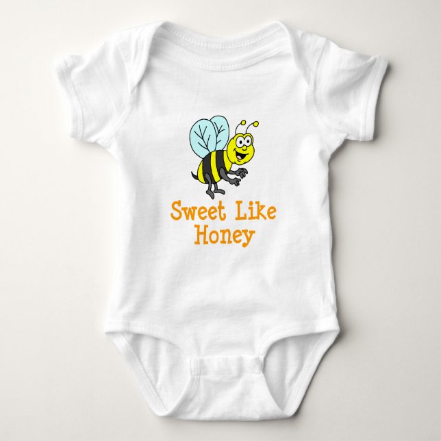 Süß wie Honigbiene Baby Strampler (Vorderseite)