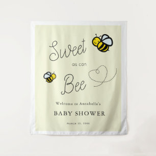 Süß wie kann Biene Hellgelbe Babyparty Wandteppich