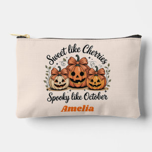 Süß wie Kirschen, Gruselig wie Halloween-Kürbis Zubehörtasche
