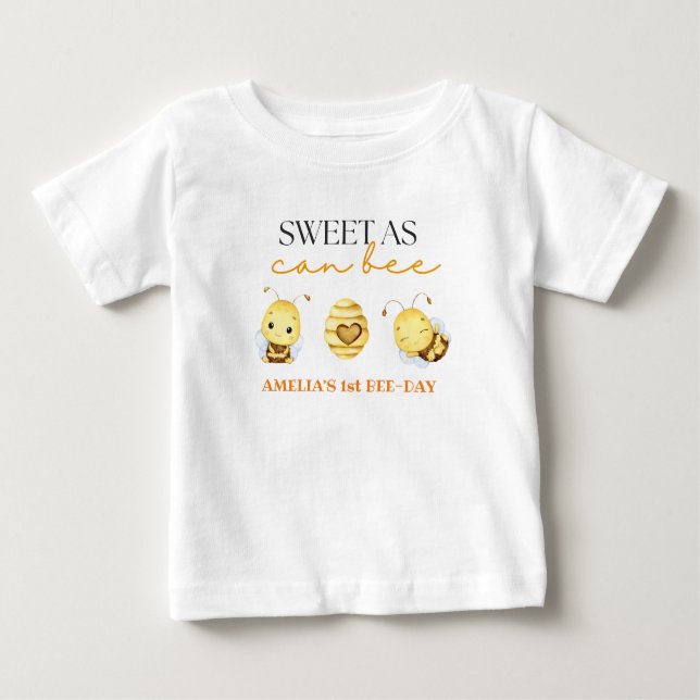 Süß wie möglich Geburtstag Baby T-shirt (Vorderseite)