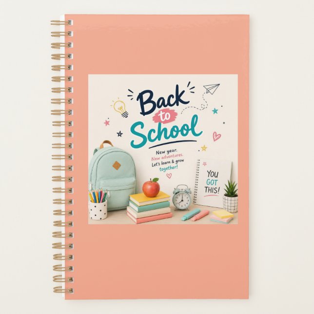 SÜß ZURÜCK IN DIE SCHULE  PLANER (Vorderseite)
