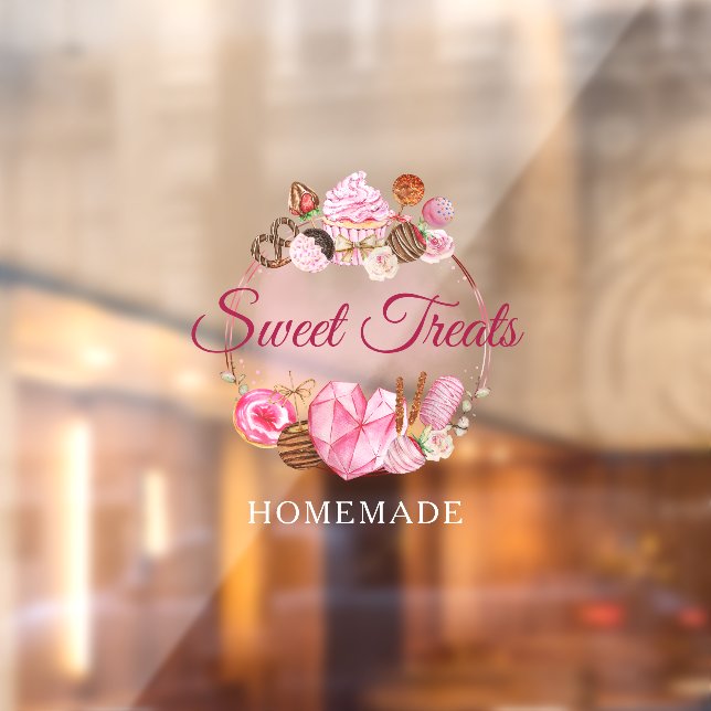 Süßbäckerei Leckereien Fensteraufkleber (Blatt 2)