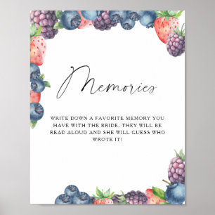 Süßbeere - Erinnerungen mit Braut Poster