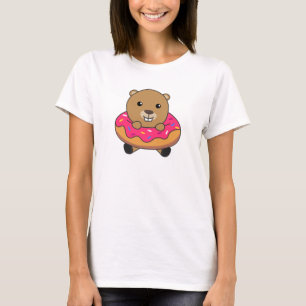 Süßbienenkanen Donut Pink T-Shirt