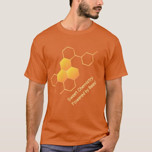 Süßchemie | Honeycomb Designed T - Shirt (Vorderseite)