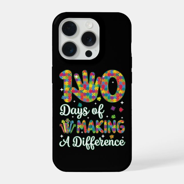 Süße 100 Tage, die einen Unterschied machen, Puzzl iPhone Hülle (Rückseite)