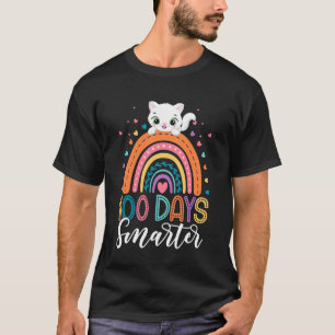 Süße 100 Tage schlauere Katze 100. Schultag Mädche T-Shirt