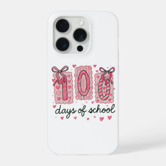 Süße 100 Tage Schule Rosa Herzen Klassenzimmer iPhone 15 Pro Hülle