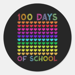 Süße 100 Tage Schule Und Immer Noch Drin Mit Liebe Runder Aufkleber