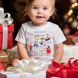 Süße 12 Tage Weihnachten Klassiker Kinder Baby T-shirt
