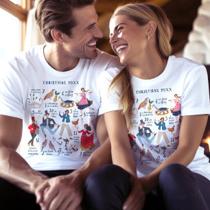 Süße 12 Tage Weihnachten Klassiker Traditionell T-Shirt