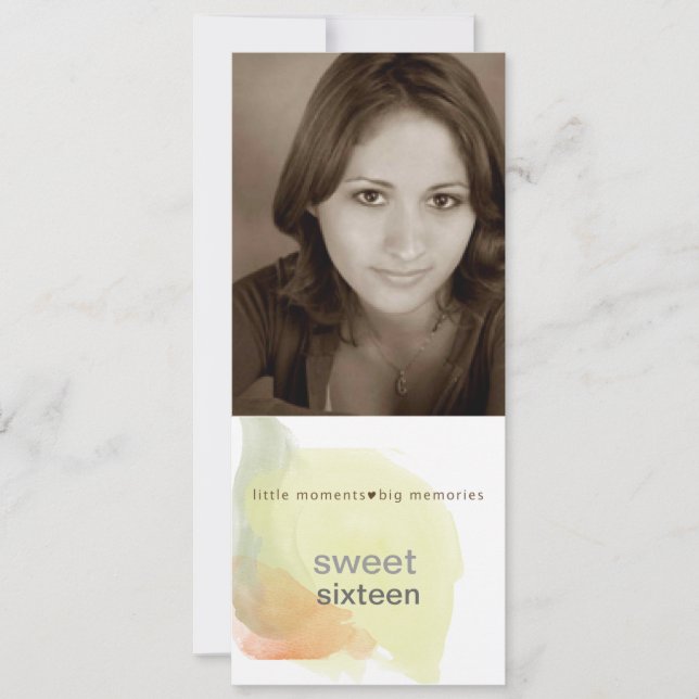 süße 16 Einladungen (Vorderseite)