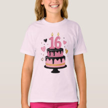 Süße 16 Geburtstagstorte Grafik Teen T-Shirt