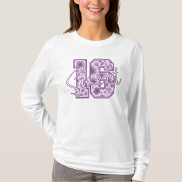 Süße 16 Lila Lavendel Blumen Geschenk zum 16. Gebu T-Shirt
