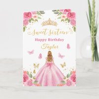 Süße 16 Rosa Prinzessin Blonde Mädchen