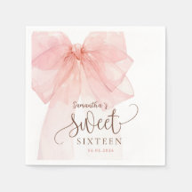 Süße 16-Rosa-Schleifen-Geburtstagsfeier