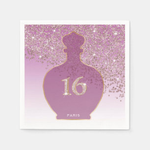 Süße 16 Rosé Duft, Rose Gold Paris Boutique Serviette