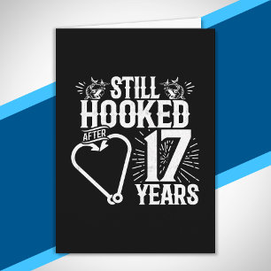 Süße 17. Hochzeitstagspaare, die seit 17 Jahren ve Karte