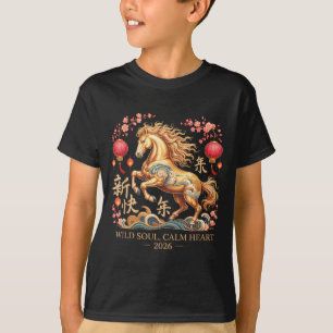 Süße 2026 Pferde Lady Verrückte Wilde Seele Ruhige T-Shirt