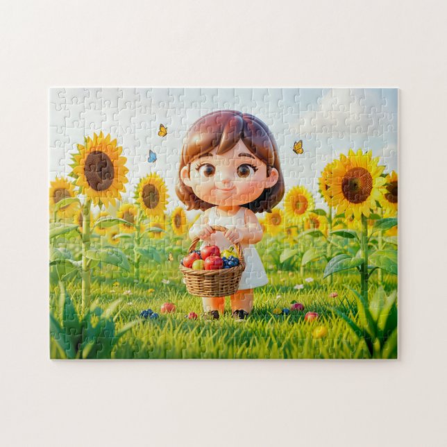 Süße 3D-Jungfrau-Zodiac-Figur Puzzle (Horizontal)