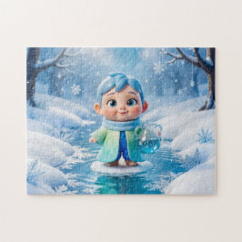 Süße 3D-Wassermann-Sternzeichen-Figur Puzzle