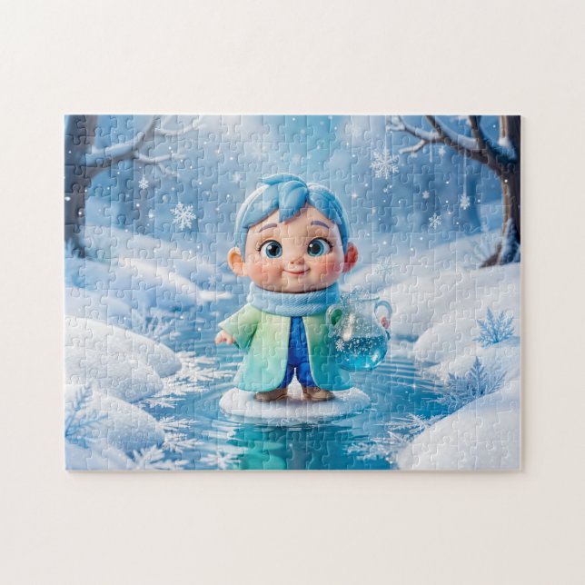 Süße 3D-Wassermann-Sternzeichen-Figur Puzzle (Horizontal)