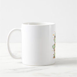 Süße Abenteuer-Schildkröte Reisende Kawaii-Design Kaffeetasse