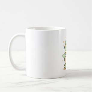Süße Abenteuer-Schildkröte Reisende Kawaii-Design Kaffeetasse
