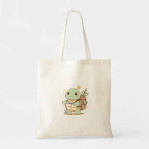 Süße Abenteuer-Schildkröte Reisende Kawaii-Design Tragetasche
