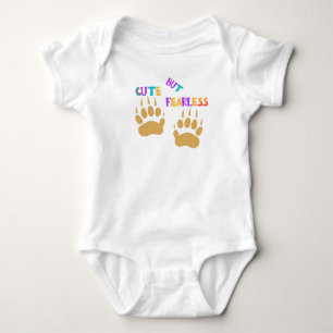 Süße aber furchtlose Honigdachs-Baby-Bodysuits Baby Strampler