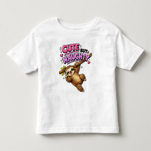 Süße aber unartige Faultier Kleinkind T-shirt