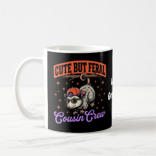 Süße aber wilde Cousin-Crew Vintage Retro Opossum Kaffeetasse