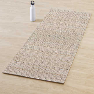 Süße abstrakte braune Liniendesign Yogamatte