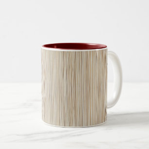 Süße abstrakte braune Liniendesign Zweifarbige Tasse