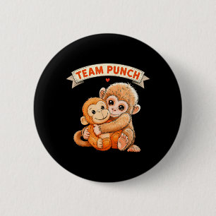 Süße Affe Schlag Baby Affe Team Schlag Button