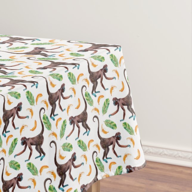 Süße Affen, die Bananen jonglieren Tischdecke (Beispiel)