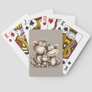 Süße Affen Spielkarten