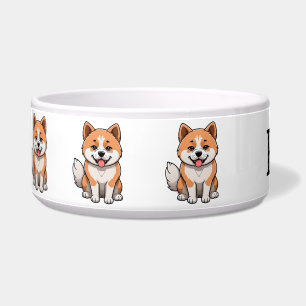 Süße Akita Personalisierung Napf